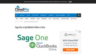 Sage One vs QuickBooks Online vs Xero | Cloud Pro