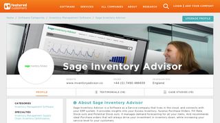 Sage Inventory Advisor - FeaturedCustomers