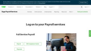 Log on to your Sage Business Cloud Payroll Services | Sage US