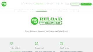 Green Dot Reload | Prepaid Debit Cards