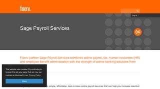 Sage Payroll Services | Fiserv