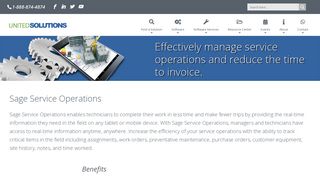Sage Service Operations | Reduce The Time To Invoice | United ...