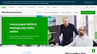 Online Paperless Pay Stubs: Manage Payroll Online | Sage US