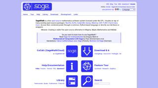 SageMath - Open-Source Mathematical Software System