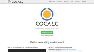 CoCalc - Collaborative Calculation in the Cloud