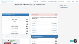 Sagemcom Default Router Login and Password - Clean CSS