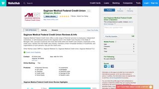 Saginaw Medical Federal Credit Union Reviews - WalletHub
