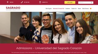 Admissions | Universidad del Sagrado Corazón