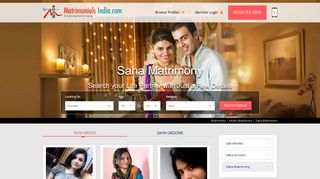Saha Matrimony - Hindu Saha Matrimonial for Shaadi and Marriage