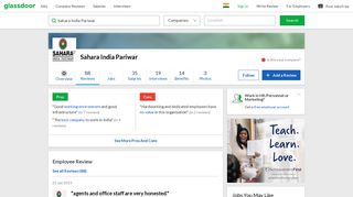 Sahara India Pariwar - agents and office staff are very honested ...