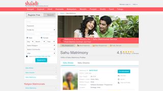 Sahu Matrimonials - No 1 Site for Sahu Matrimony ... - Shaadi.com