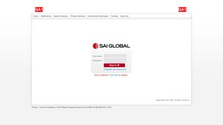 SAI Global Property Login - QA1