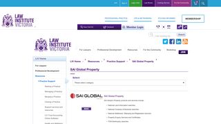SAI Global Property - Law Institute of Victoria