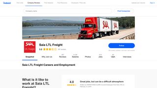 Saia LTL Freight Careers and Employment | Indeed.com
