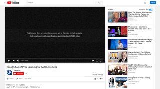 Recognition of Prior Learning for SAICA Trainees - YouTube