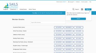 Member libraries - SAILS Library Network - OverDrive