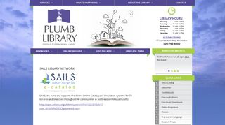 SAILS LIBRARY NETWORK - Joseph H. Plumb Memorial Library