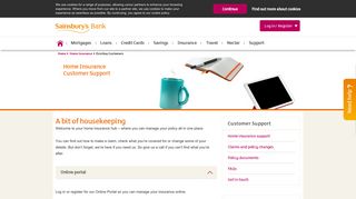 Current Customers - Sainsbury's Bank Home Insurance
