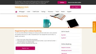 Online Banking | Register & Activate - Sainsbury's Bank