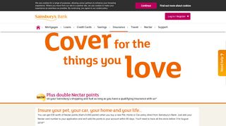 Nectar offer Insurance - Sainsbury's Bank