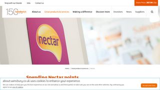 Spending Nectar points – Sainsbury's