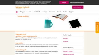Online Banking | Stay Secure Online - Sainsbury's Bank