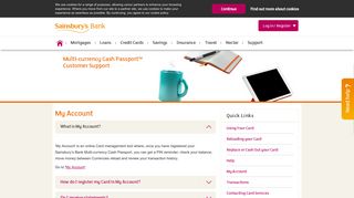 Sainsbury's Customer Support | Travel Insurance - Sainsbury's Bank