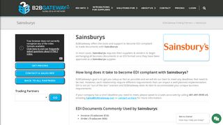 Sainsburys | B2BGateway