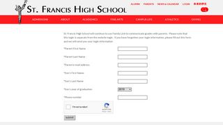 St. Francis High School | Family Link Login