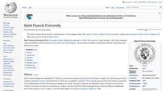 Saint Francis University - Wikipedia