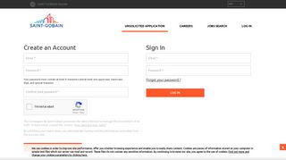 Sign In - Sign Up | Saint-Gobain