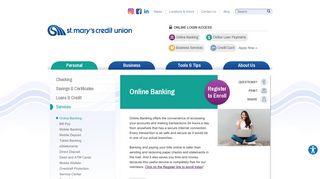 Online Banking | St. Mary's Credit Union | Marlborough, MA - Hudson ...