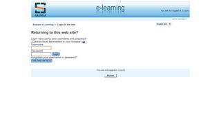 Saipem e-Learning: Login to the site