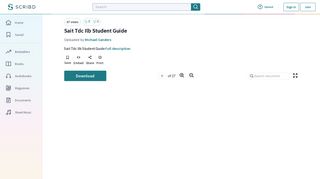 Sait Tdc Ilb Student Guide | Internet Explorer | Educational Assessment