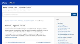 How do I login to Sakai? | Sakai Basics | Sakai Guides and ...