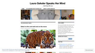 sakai | Laura Gekeler Speaks Her Mind