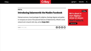Introducing Salamworld: the Muslim Facebook - Crikey