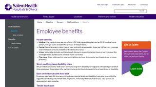 Employee benefits | Careers | Salem Health - Salem Hospital