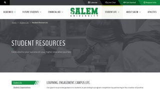 Salem University - Student Resources Information