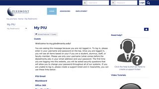 My PiedmontU | My PIU - Piedmont International University