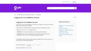 Logging Into Your SaleMove Account – SaleMove