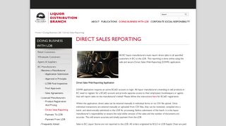 Direct Sales Reporting | BCLDB Corporate