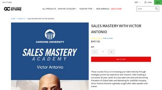 Sales Mastery with Victor Antonio - Grant Cardone Training ...