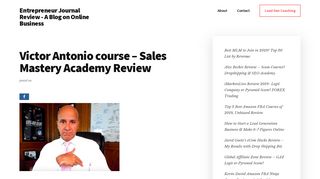 Victor Antonio course - Sales Mastery Academy Review ...