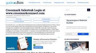 Crossmark Salestrak Login at www.crossmarkconnect.com | Guide to ...