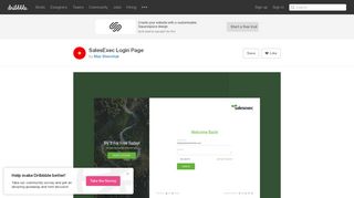 SalesExec Login Page by Max Shevchuk | Dribbble | Dribbble