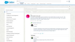 admin login as any user - Answers - Salesforce Trailblazer Community
