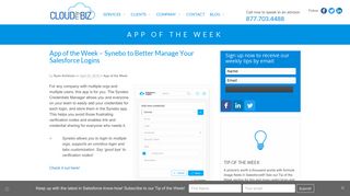 App of the Week - Synebo to Better Manage Your Salesforce Logins