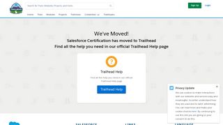 Certification - Redirections - Trailhead - Salesforce.com