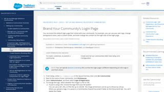 Brand Your Community's Login Page - Salesforce Help